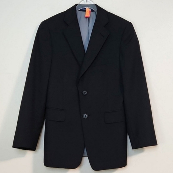 🔥ABSOLUTE FINAL💲⬇️Joseph Abboud Boys Black Wool Blend Dress Suit, Size 10~EUC - Picture 2 of 15
